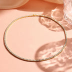 Gemma 3mm Moissanite Tennis Travel Necklace image 3