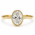 Lottie 2.5ct Oval Bezel Ring - M & F Series image 0