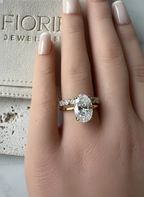 Signature Amina 2.5mm Moissanite Mosaic Half Eternity Band image 5