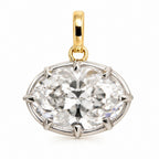Signature Georgian 4.5ct Oval East West Pendant image 0