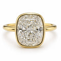 Signature Jasmine 3ct Elongated Cushion Cut Bezel Set Ring image 0
