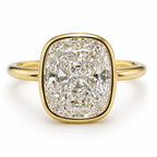 Signature Jasmine 3ct Elongated Cushion Cut Bezel Set Ring image 0