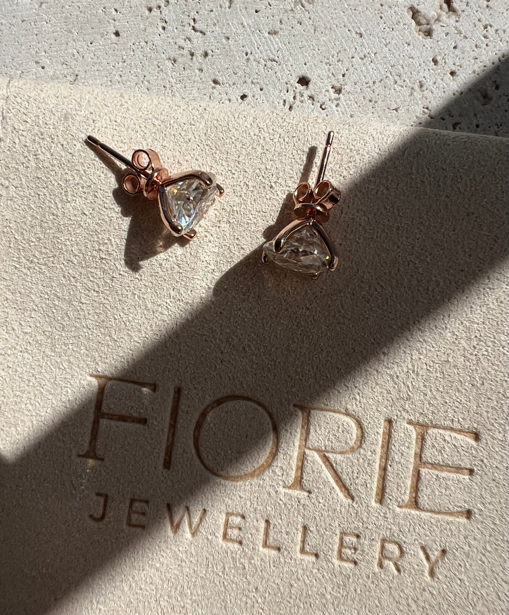 Sashi Moissanite Martini Set Stud Earrings image 3