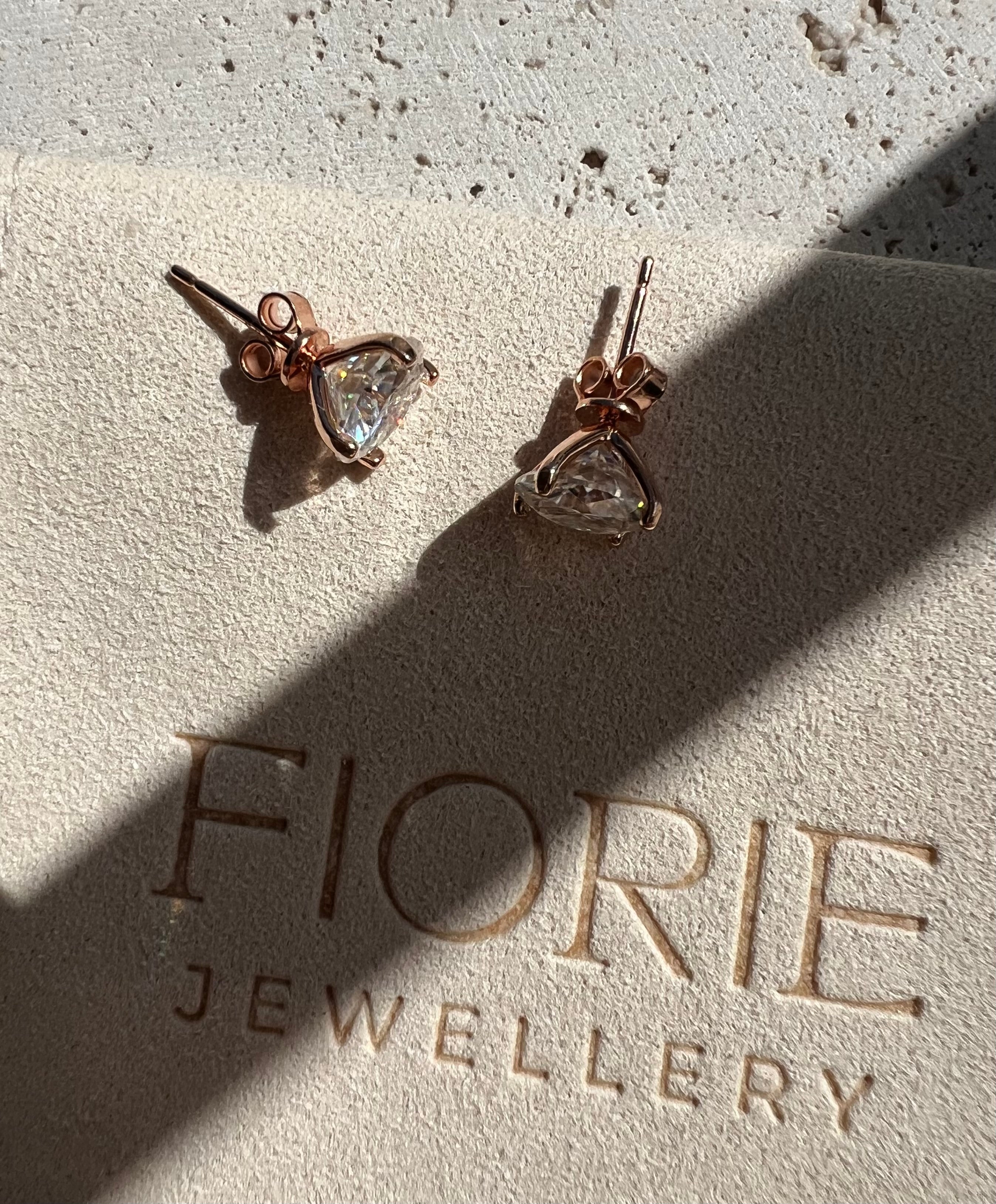 Sashi Moissanite Martini Set Stud Earrings image 3
