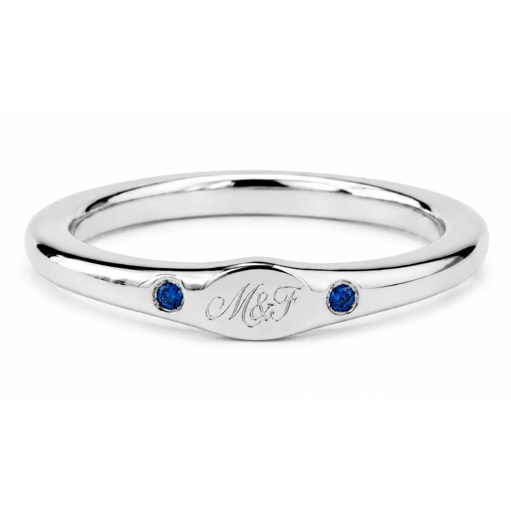 Signature Birthstone Signet Pinky Ring image 4