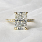 Signature Tina Radiant Cut 2-2.5ct Moissanite Ring image 4