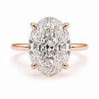 Signature Daisy Oval Cut 5ct Cathedral Ring image 7