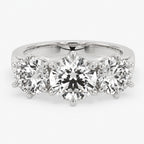 Allie 3CTW Round Cut Trilogy Band - M&F Series image 8