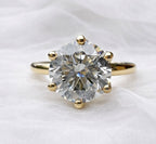 Renee 2ct Round Tulip Setting Ring - M & F Series image 4