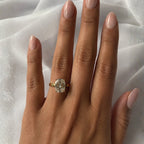 Elaria 3ct OMC Cushion Solitaire Ring