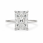 Flavia 4-4.5ct Radiant Engraved Ring