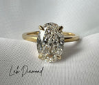 Signature Ophelia Fleur Oval Cut 2-2.5ct Solitaire Ring image 9
