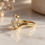 Kay 3ct Pear Contour Ring