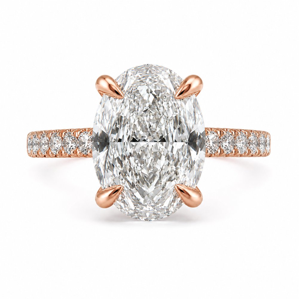 Octavia 2-2.5ct Oval Pave Ring