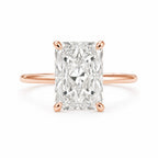 Flavia 4-4.5ct Radiant Engraved Ring