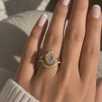 Kay 3ct Pear Contour Ring