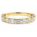 Signature Elodie Emerald Cut East West Bezel Band image 0