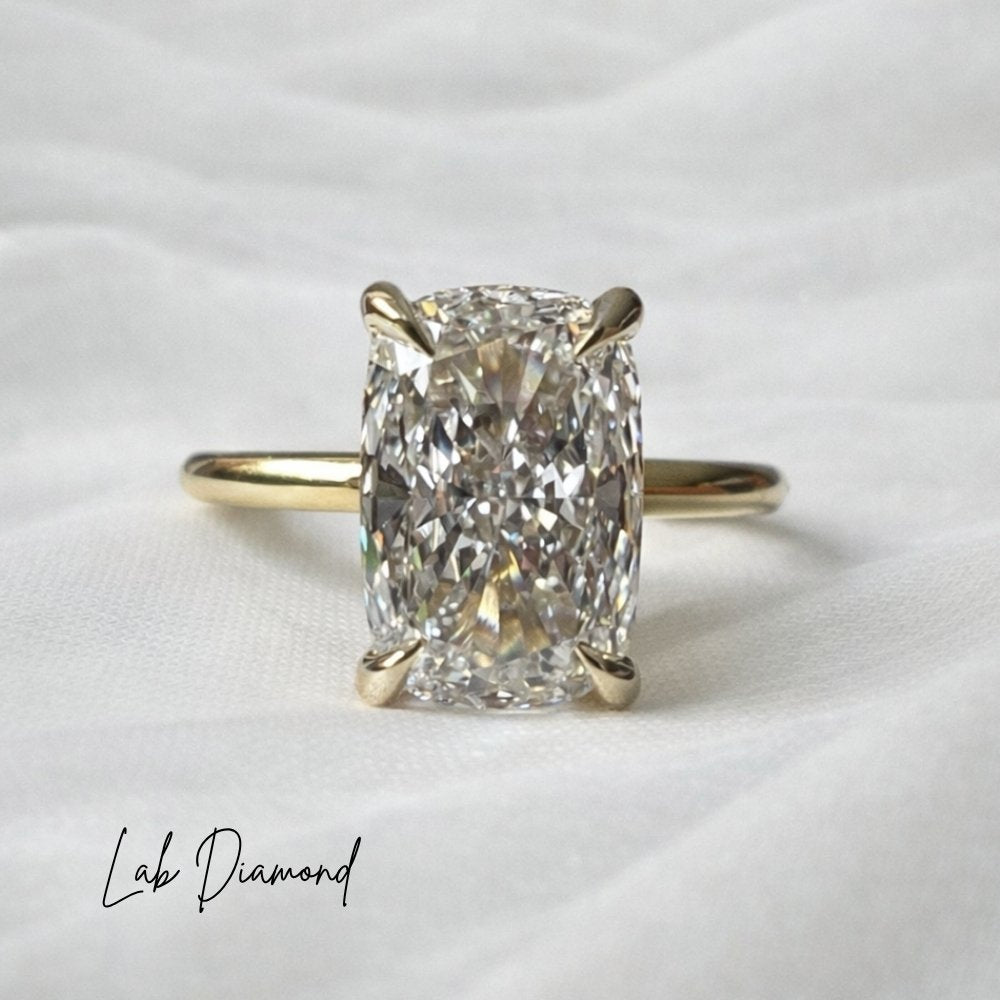 Signature Caroline 2ct Elongated Cushion Cut Solitaire Ring image 4