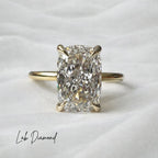 Signature Caroline 2ct Elongated Cushion Cut Solitaire Ring image 4