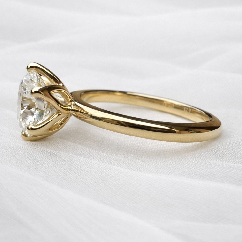 Renee 2ct Round Tulip Setting Ring - M & F Series image 5