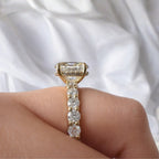 Signature Sophie 4.4CTW Oval Cut Hidden Halo Engagement Ring image 2