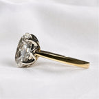 Ren 3-3.5ct Elongated Oval Cut Cathedral Tulip Basket Ring - M&F Series image 4