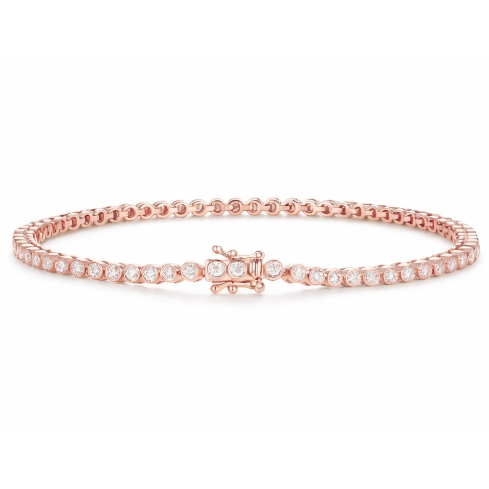 Briana 1.5CTW Lab Diamond Bezel Tennis Bracelet image 6