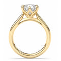 Renata 2.5ct Round Petal Basket Cathedral Ring