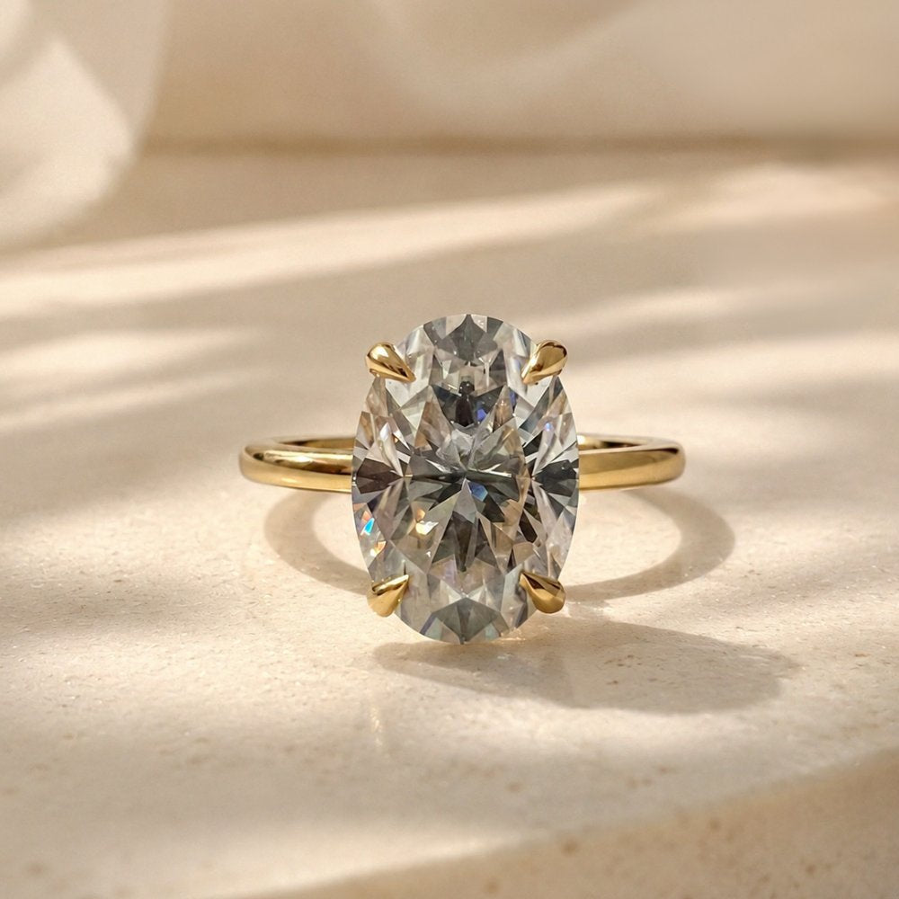 Ophelia Fleur 2-2.5ct Oval Solitaire Ring