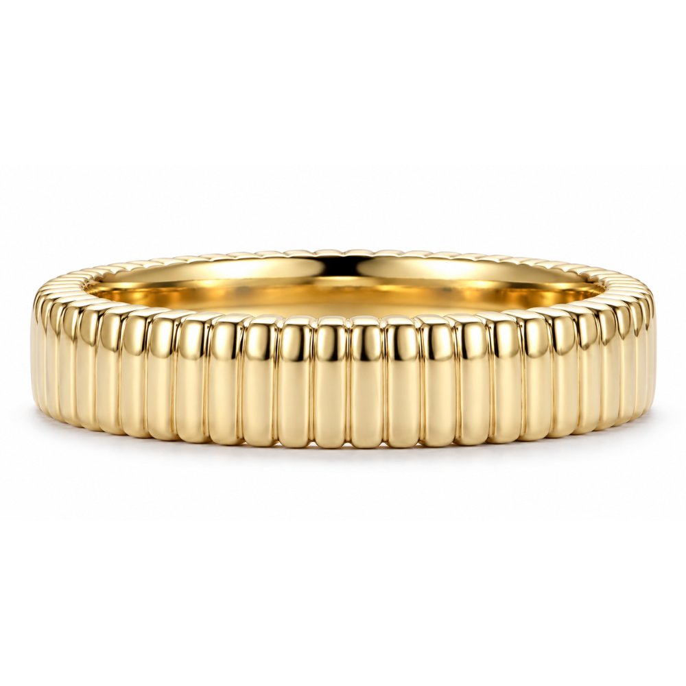 Romy 4mm Fluted Band