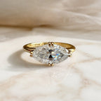 Macey 2ct Marquise East West Ring