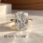 READY TO SHIP - Emily 5.05ct Elongated Cushion Cut Lab Diamond Ring