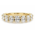 Valentina 2.25CTW Oval 3/4 Eternity Band