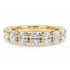 Valentina 2.25CTW Oval 3/4 Eternity Band