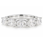 Orla 2.5CTW Oval East-West Half Eternity Band