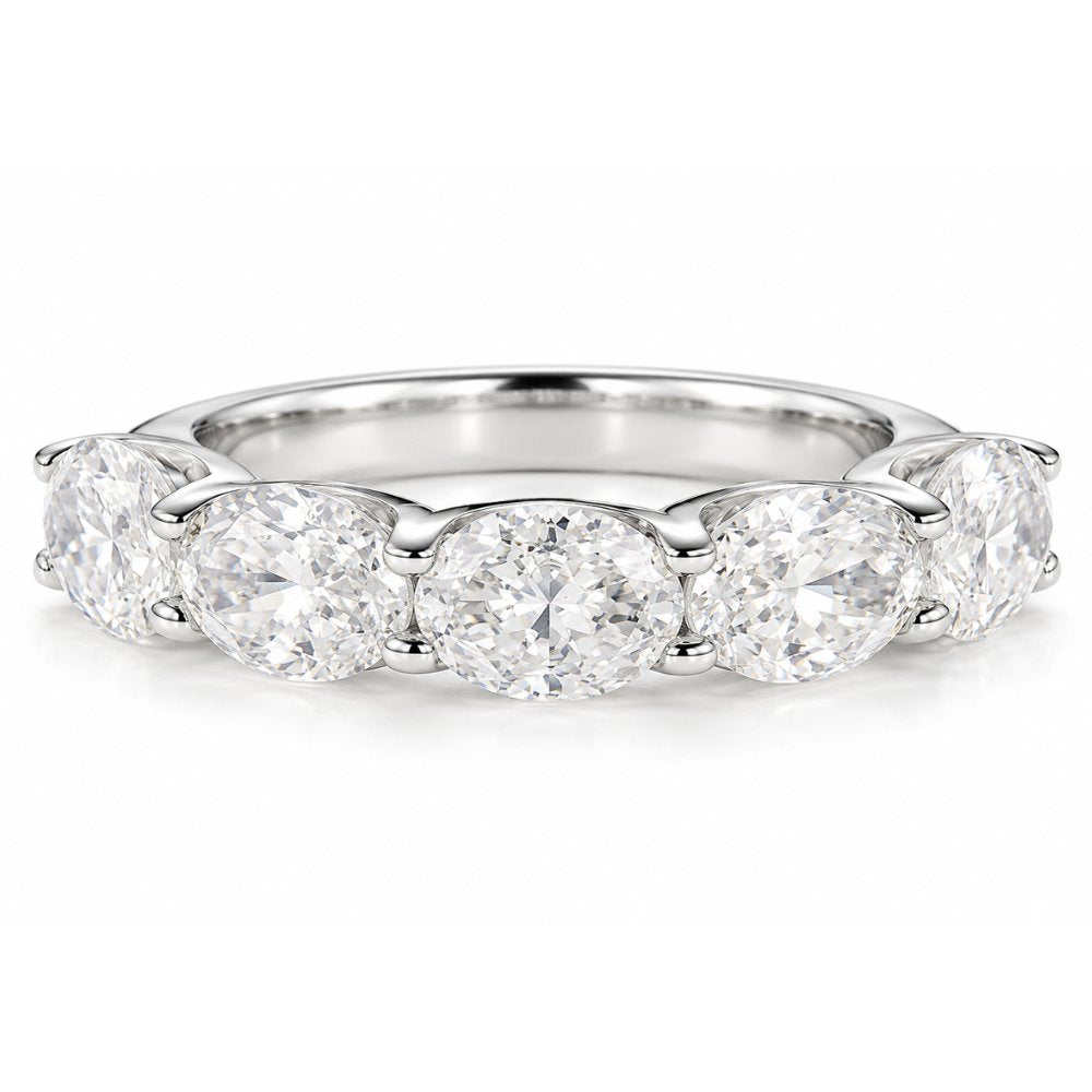Orla 2.5CTW Oval East-West Half Eternity Band