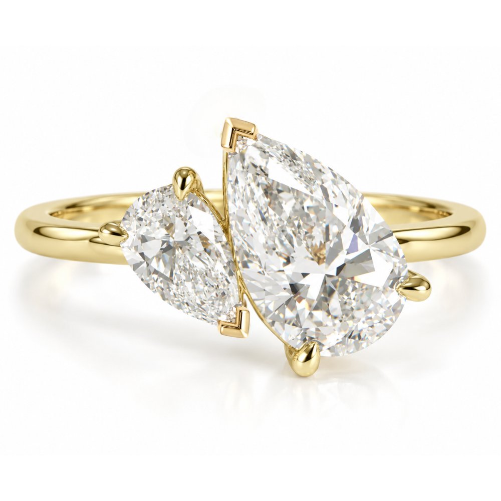 Susan 2.5CTW Pear Toi Et Moi Ring