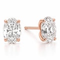Tara 1CTW Oval Lab Diamond Stud Earrings