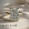 READY TO SHIP - Riley 4.11ct Radiant Lab Diamond Ring