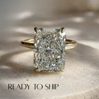 READY TO SHIP - Riley 4.11ct Radiant Lab Diamond Ring
