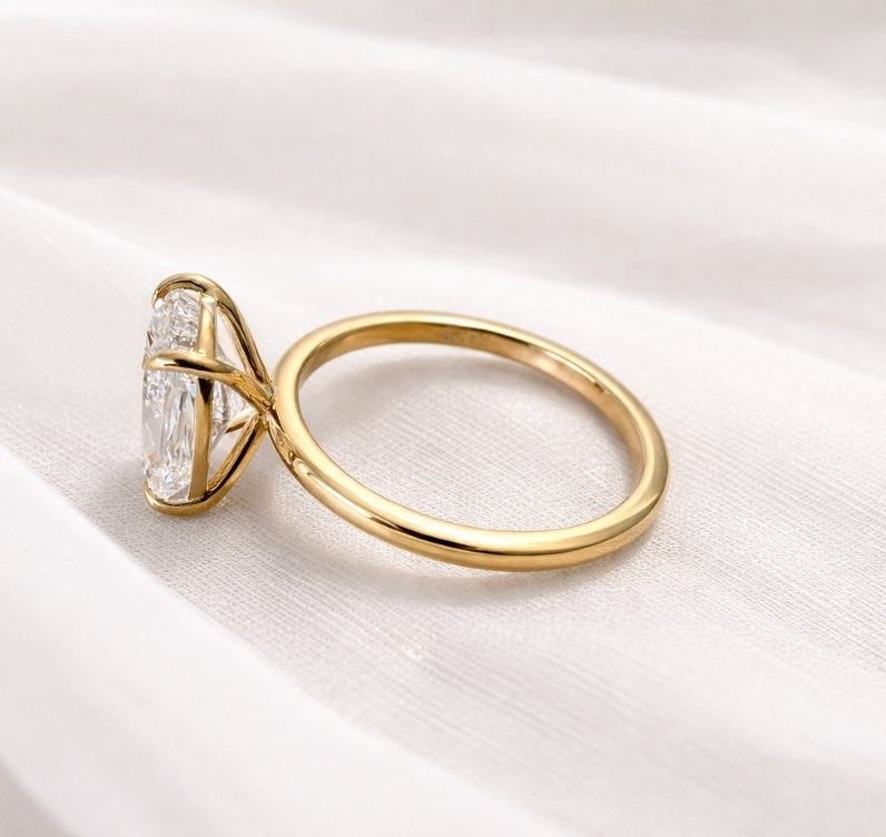 Signature Caroline 2ct Elongated Cushion Cut Solitaire Ring image 9