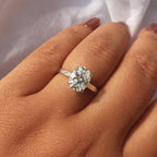 Signature Tori 2ct Oval Cut Cathedral Ring image 2