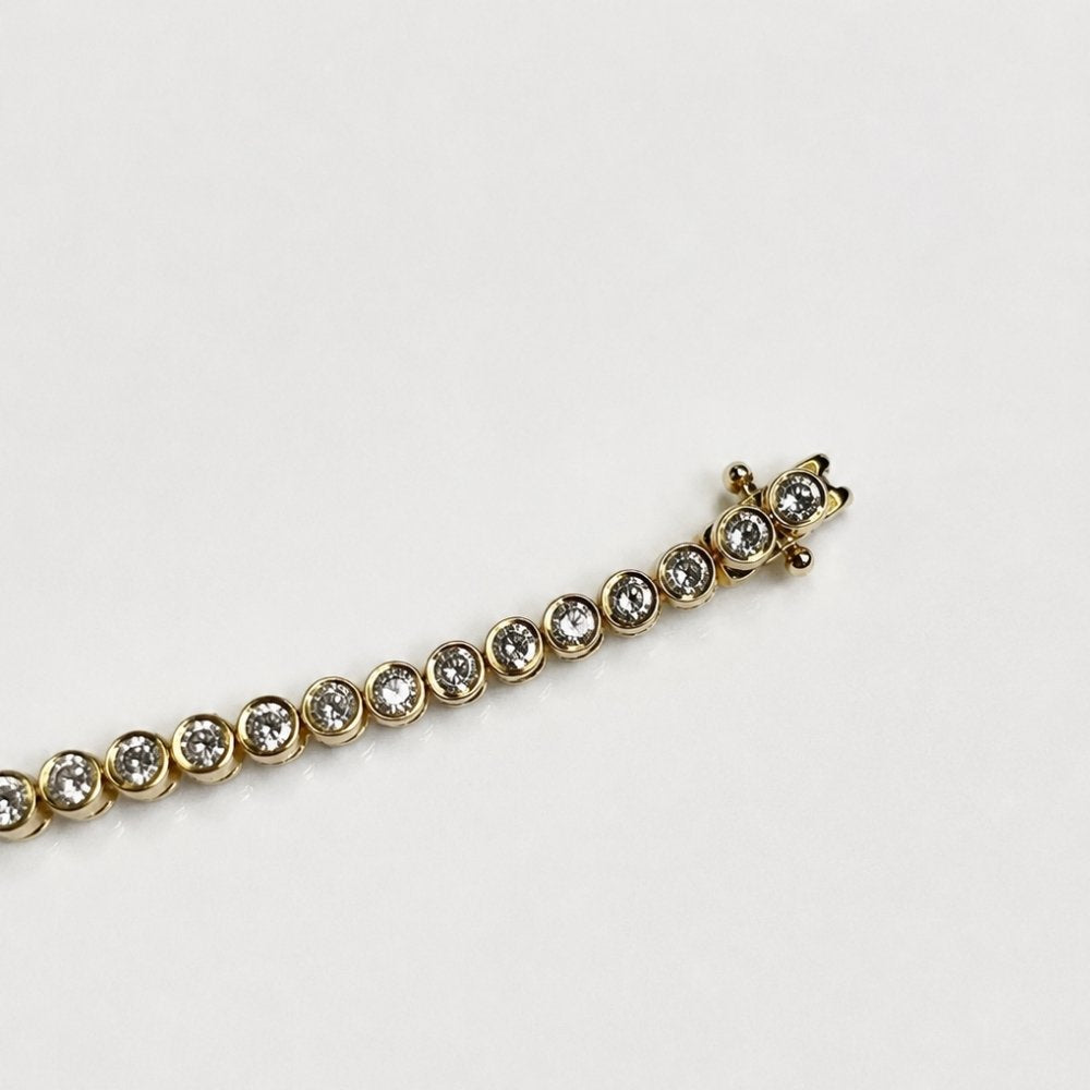 Briana 1.5CTW Lab Diamond Bezel Tennis Bracelet image 3