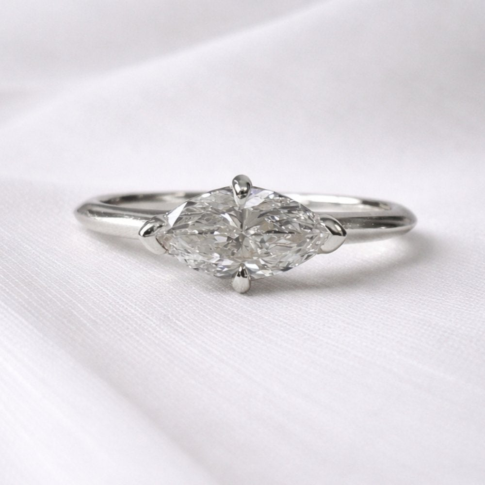 Signature Myla 0.5ct Lab Grown Marquise Diamond East West Ring image 6