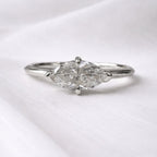 Signature Myla 0.5ct Lab Grown Marquise Diamond East West Ring image 6