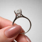Signature Tori 2ct Oval Cut Cathedral Ring image 3