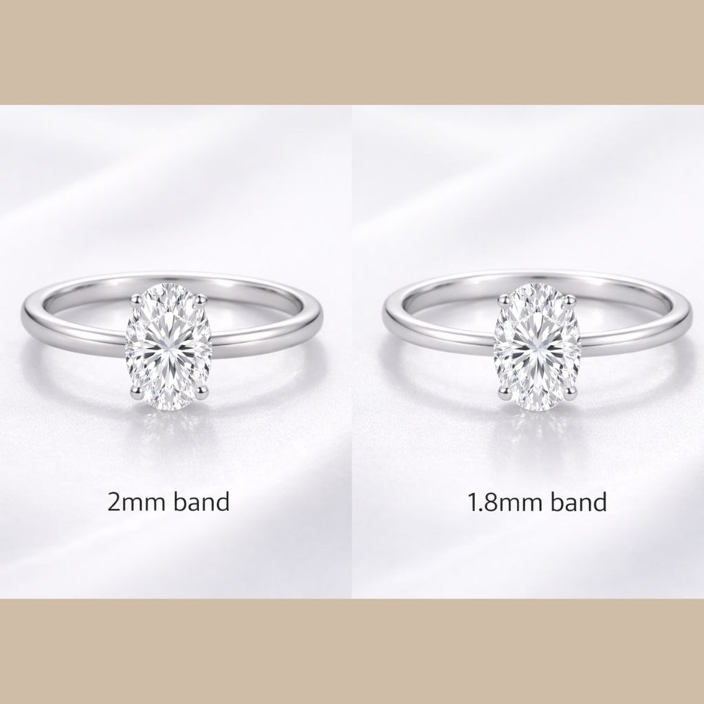 0.2mm Wide Solitaire Band Upgrade image 1