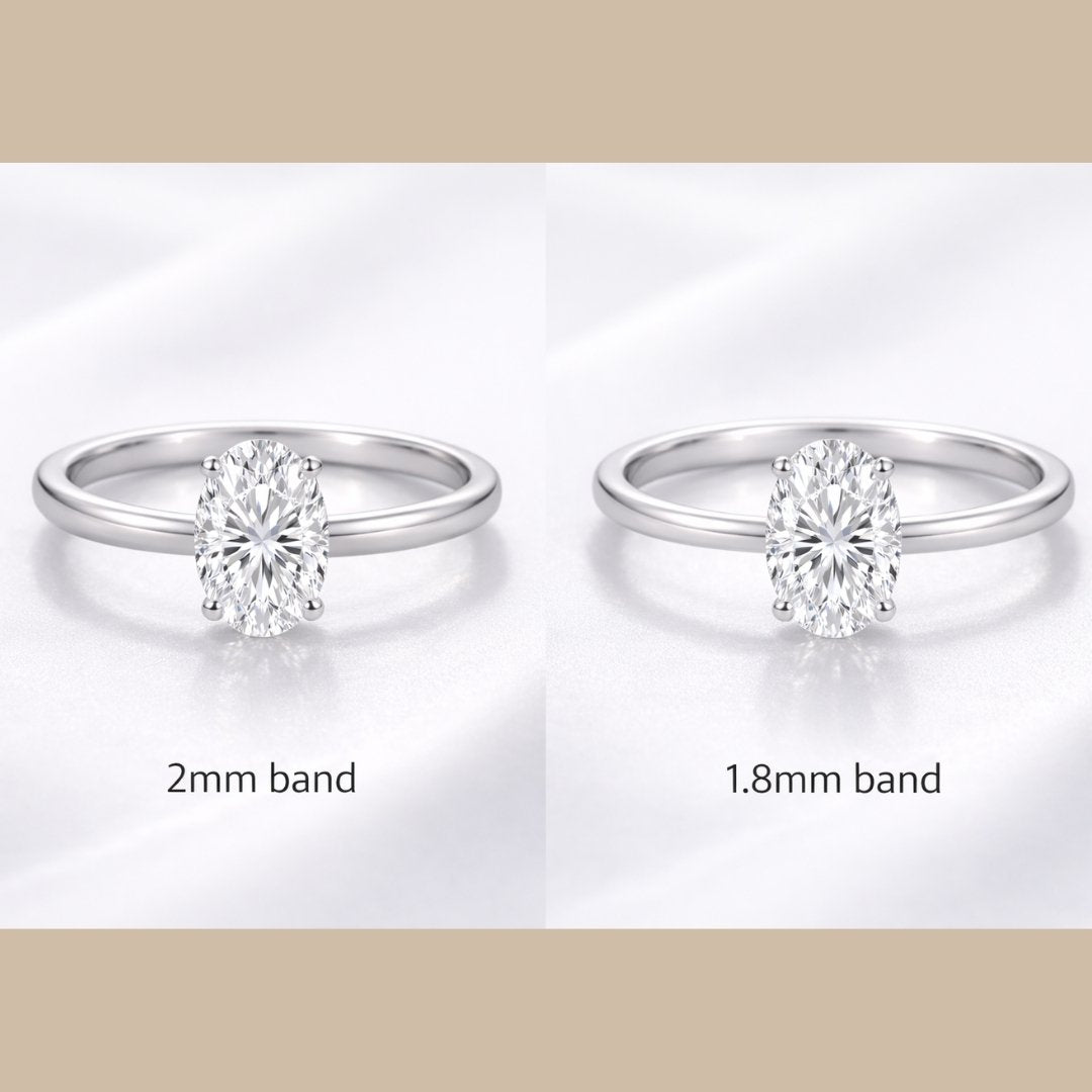 0.2mm Wide Solitaire Band Upgrade image 1
