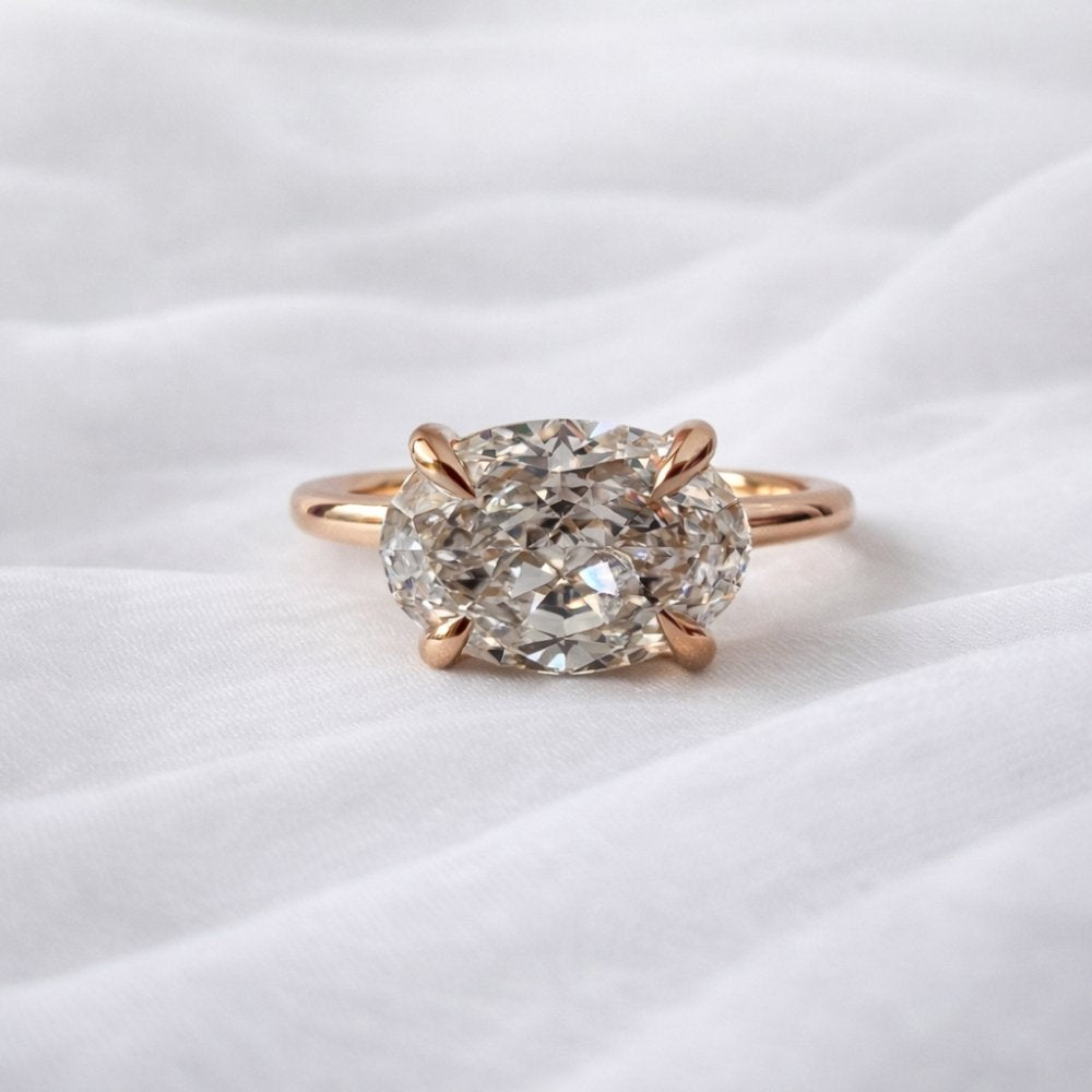 Signature Clara 2ct East West Oval Cut Ring image 6