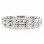 Valentina 2.25CTW Oval 3/4 Eternity Band